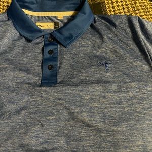 Men’s size Large KJUS Premium polo golf shirt Blue like new make me an offer